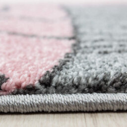 Bravich Pink Baby Bear Stars Rug - Kids - 80X150Cm - thumbnail 3