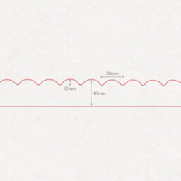 Small Scallop Trims - Unprimed - 1M Long - Wall And Shelf Edging Mdf Wood (By Trims & Co.) - thumbnail 5
