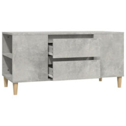 Berkfield Modern Tv Cabinet Concrete Grey 102X44.5X50 Cm Engineered Wood - thumbnail 6
