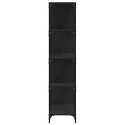 Berkfield Bookcase 4-Stair Black 139X33.5X149 Cm Engineered Wood - thumbnail 6