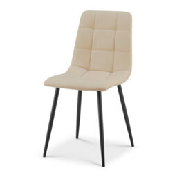 Bravich Zurich Faux Leather Embossed Dining Chair - Ivory - thumbnail 5