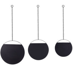 Beliani Wall Mirror Odos 33/29/24 Cm 80/75/69 Cm Metal Black - thumbnail 4