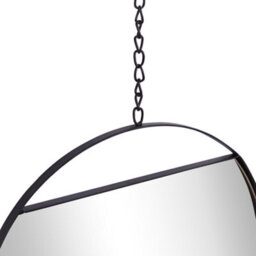 Beliani Wall Mirror Odos 33/29/24 Cm 80/75/69 Cm Metal Black - thumbnail 5