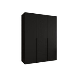 Arte Bold Black Hinged Door Wardrobe 202Cm High - Statement Storage For Stylish Homes - thumbnail 2