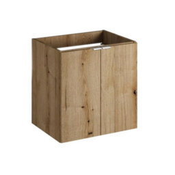 Impact Furniture Bathroom Vanity Unit Countertop Cabinet Wall Hung 600mm Worktop Oak Storage Sink Unit Nova - thumbnail 8