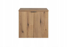 Impact Furniture Bathroom Vanity Unit Countertop Cabinet Wall Hung 600mm Worktop Oak Storage Sink Unit Nova - thumbnail 6