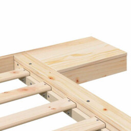 Walplus Modern Engineered Wood Floor Bed Frame With Bedside Table And Headboard For Bedroom - thumbnail 8