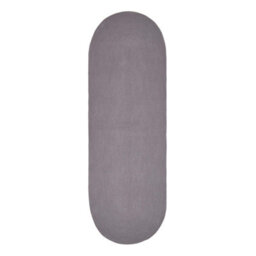 Homescapes Grey Handmade Woven Braided Oval Hallway Rug, 66 X 200 Cm - thumbnail 2