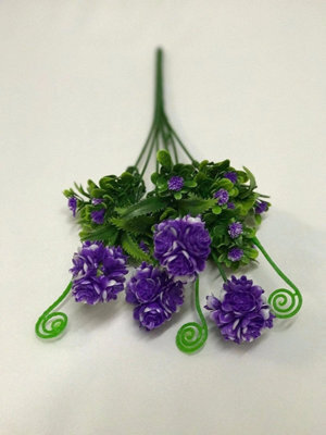 Best Artificial 34Cm Purple Hydrangea Flower Spray For Display Planter - image 1