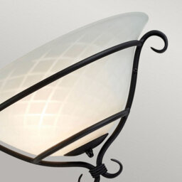 Luminosa Lighting Elstead Torchiere 1 Light Indoor Wall Uplighters Black, E27 - thumbnail 3