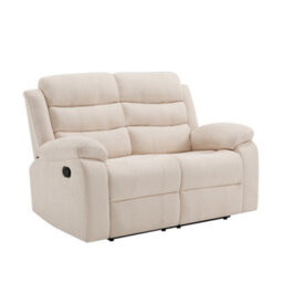More4Homes Boston Manual Recliner Fabric 1+2+3 Seater Sofa Set (Beige) - thumbnail 5