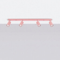 Luminosa Lighting Luminosa Ring Ceiling Spotlight Bar Pink 4X Gu10 - thumbnail 2