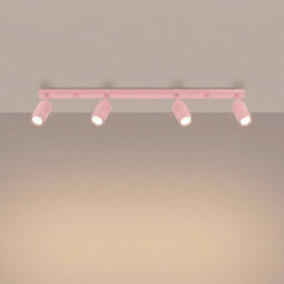 Luminosa Lighting Luminosa Ring Ceiling Spotlight Bar Pink 4X Gu10 - thumbnail 3