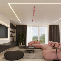 Luminosa Lighting Luminosa Ring Ceiling Spotlight Bar Pink 4X Gu10 - thumbnail 9