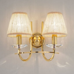 Luminosa Lighting Luminosa Imperial Classic Candle Wall Light English Brass, 2X E14 - thumbnail 2