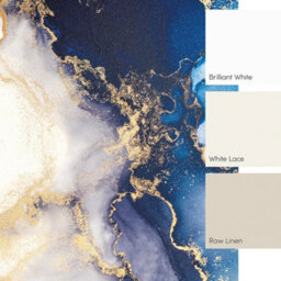I Love Wallpaper Amalfi Mural In Navy And Gold (300Cm X 240Cm) - thumbnail 2