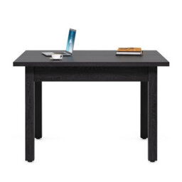 Atlantic - Geneva 100Cm Square Dining Table Black