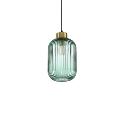 Ideal Lux Mint-1 Indoor Glass Domeceiling Pendant Lamp 1 Light Green, E27 - image 1