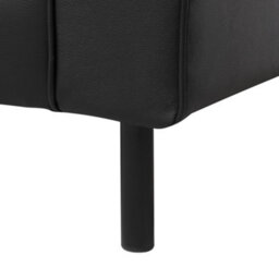 Beliani Armchair Savalen Leather Black - thumbnail 8