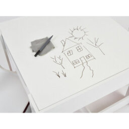 Liberty House Toys Kid's White Table And Chairs With Pink Storage Bins - thumbnail 6