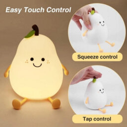 Cute Silicone Egg Night Light Kids Bedroom Usb Lamp - thumbnail 5