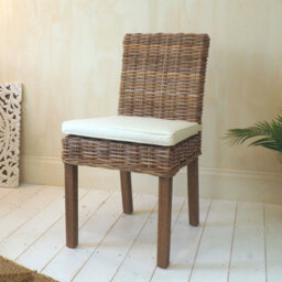 Rattan Dining Chair - Wicker Kitchen Chair - thumbnail 3