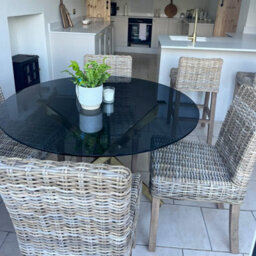 Rattan Dining Chair - Wicker Kitchen Chair - thumbnail 2