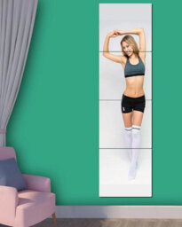 30Cm Self Adhesive Acrylic Mirror Tiles  Flexible Mirror Wall Stickers - thumbnail 3