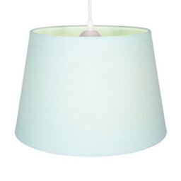Happy Homewares Classic 10 Inch Duck Egg Linen Fabric Drum Table/pendant Lamp Shade 60W Maximum - thumbnail 2