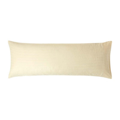 Homescapes Pastel Yellow Egyptian Cotton Ultrasoft Body Pillowcase 330 Tc - image 1