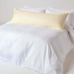 Homescapes Pastel Yellow Egyptian Cotton Ultrasoft Body Pillowcase 330 Tc - thumbnail 2
