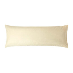 Homescapes Pastel Yellow Egyptian Cotton Ultrasoft Body Pillowcase 330 Tc