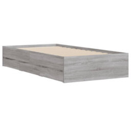 Berkfield Bed Frame With Drawers Without Mattress Grey Sonoma 75X190 Cm Small Single - thumbnail 4