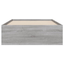 Berkfield Bed Frame With Drawers Without Mattress Grey Sonoma 75X190 Cm Small Single - thumbnail 6