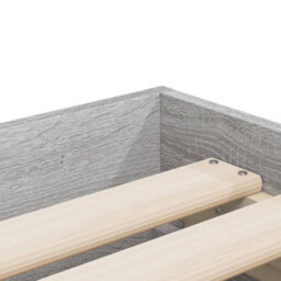 Berkfield Bed Frame With Drawers Without Mattress Grey Sonoma 75X190 Cm Small Single - thumbnail 9