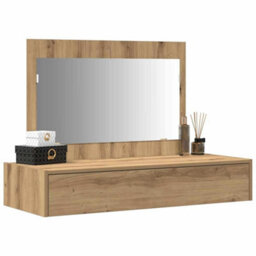 Walplus Dressing Table Brown 100 X 40 X 70 Cm Engineered Wood - thumbnail 3