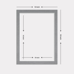 Ak Frames 16X12 Mid Grey Picture Mounts To Fit 14X10 Aperture Size - Mount Board Only (No Frame Included) - thumbnail 3