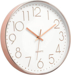 Rose Gold Wall Clock Modern Design Battery Operated With Silent Quartz Movement 12 Inch - thumbnail 8
