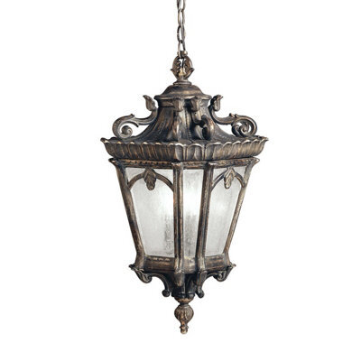 Stylish Outdoor Ip44 4 Bulb Chain Lantern Light - Londonderry Led E27 100W
