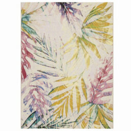 Melrose Floral Pastel Coloured Design Indoor/outdoor Non Slip Area Rug 120/170Cm - thumbnail 7