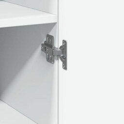 Berkfield Highboard White 45X42.5X185 Cm Engineered Wood - thumbnail 8