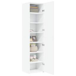 Berkfield Highboard White 45X42.5X185 Cm Engineered Wood - thumbnail 3
