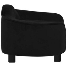 Berkfield Sturdy Dog Sofa Black 67X47X36 Cm Plush - thumbnail 5