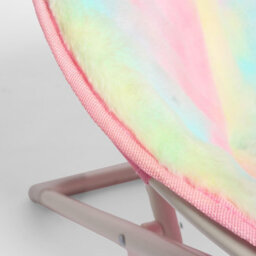 Ohs Kids Tie Dye Folding Moon Chair Round Garden Outdoor Picnic Seat - thumbnail 6