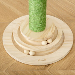 Pawhut Cactus Cat Tree, 60Cm Sisal Scratching Post For Indoor Cats, Green - thumbnail 9