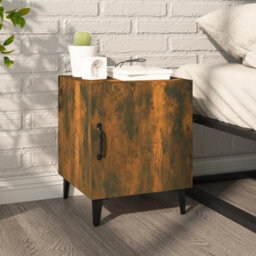 Vidaxl Bedside Cabinet Smoked Oak Engineered Wood - thumbnail 2