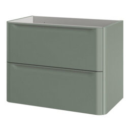 GoodHome Nevado Standard Matt Green Wall-Mounted Bathroom Vanity Unit (H) 600mm (W) 800mm