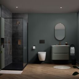 GoodHome Nevado Standard Matt Green Wall-Mounted Bathroom Vanity Unit (H) 600mm (W) 800mm - thumbnail 8