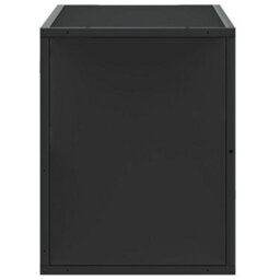 Berkfield Tv Cabinet Black 80X31X39.5 Cm Engineered Wood And Metal - thumbnail 5