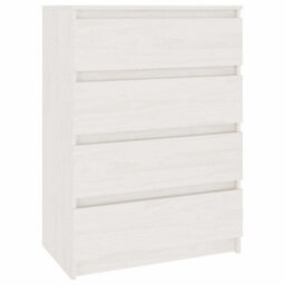 Walplus Side Cabinets 3 Pcs White Solid Pinewood - thumbnail 7